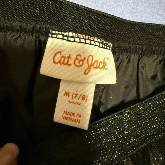 Cat & Jack Black Polka Dot Stars Skirt - Picture 5 of 5